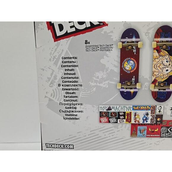 TECH DECK 25th Anniversary Pack 8 Fingerboards Silver Dude 96mm Limited NEW - Picture 16 of 16
